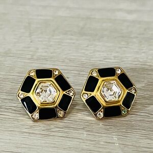 Vintage Trifari Art Deco Earrings